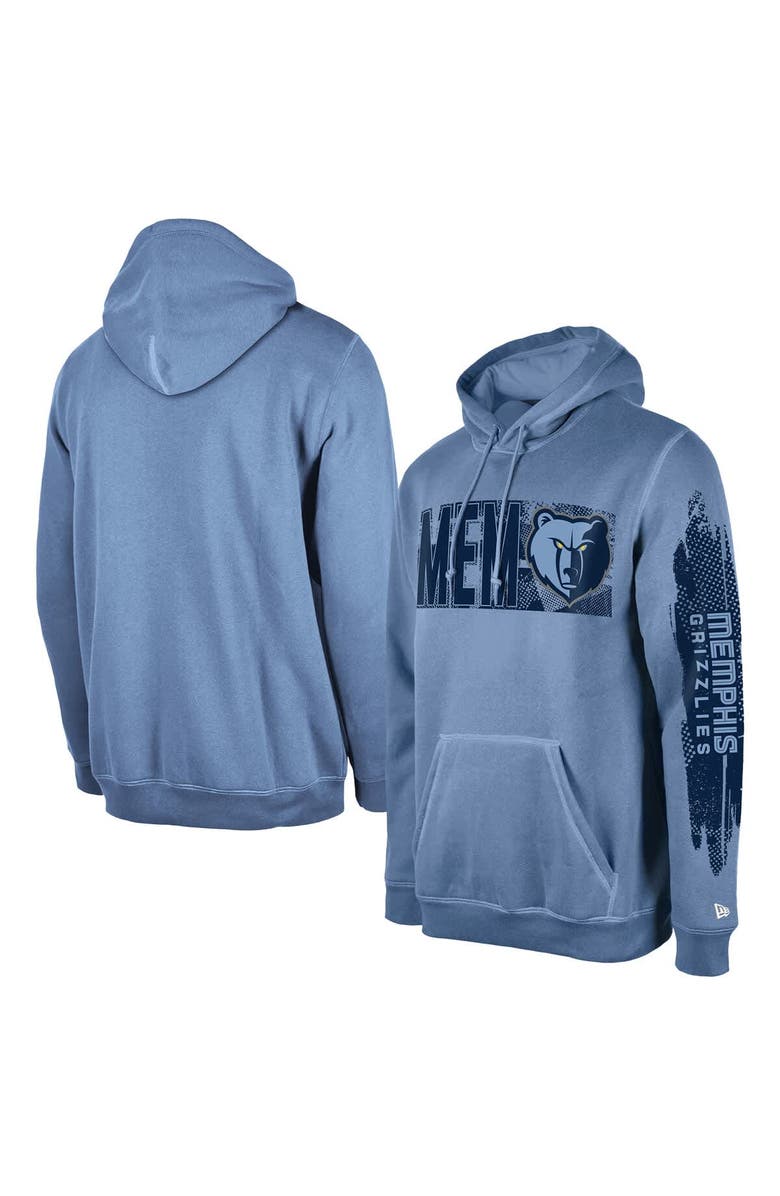 New Era Men's New Era Memphis Grizzlies Light Blue Tip-Off Collection Pullover Hoodie, Main, color, Light Blue