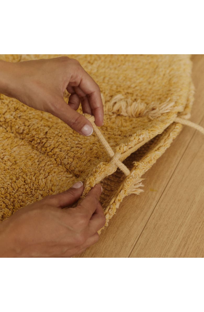 Lorena Canals Washable Rug Solar Multishape, Alternate, color, Dark Honey, Honey, Golden