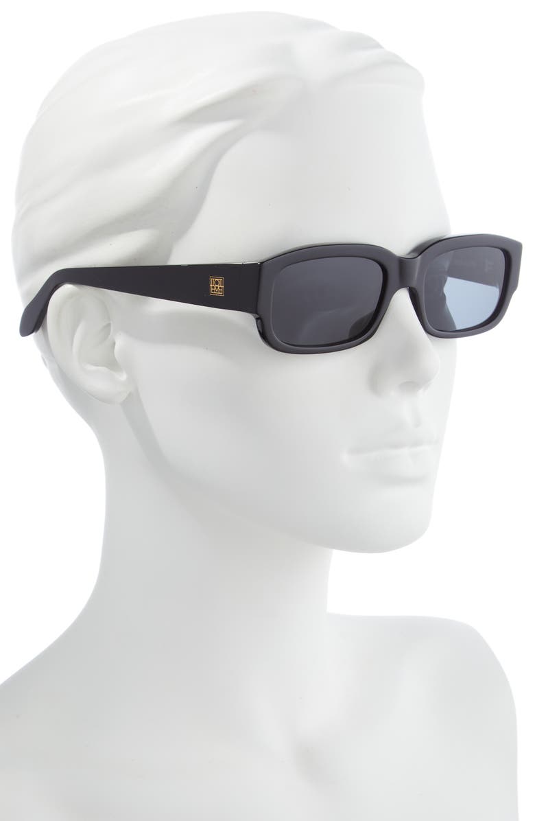 TOTEME The Regulars Rectangular Logo Sunglasses, Alternate, color,