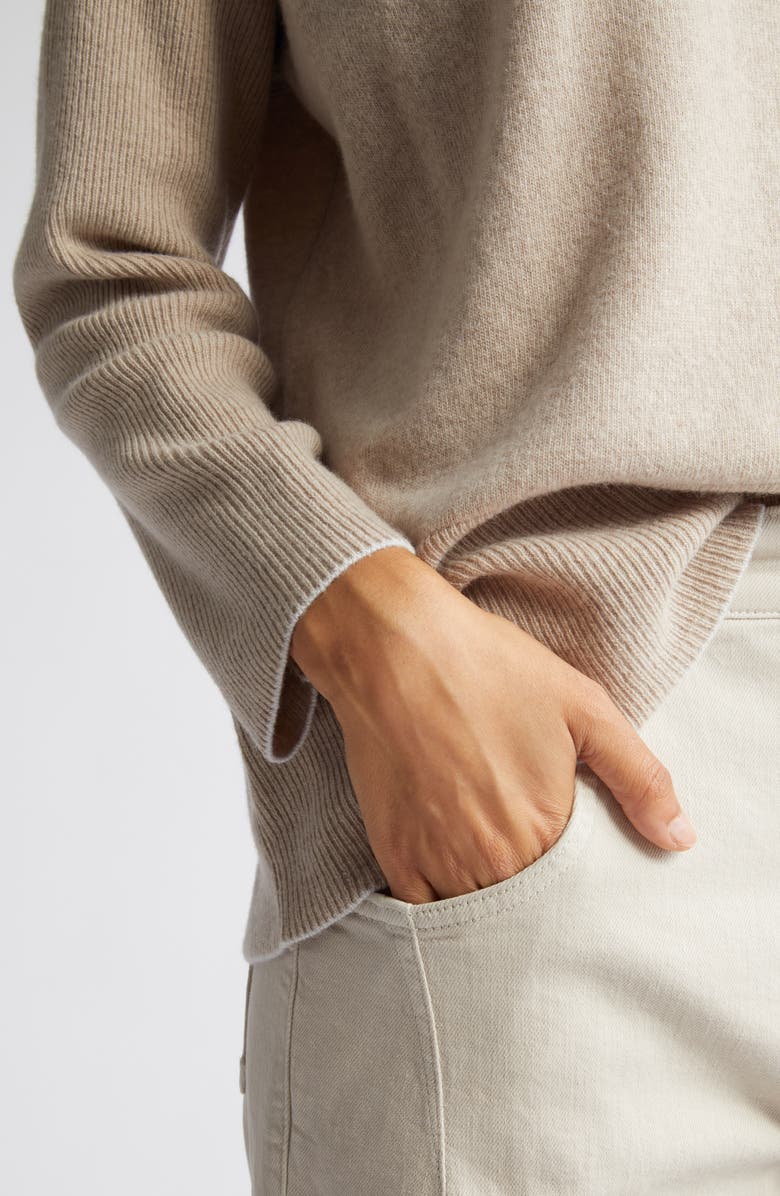 Eleventy Wool & Cashmere Rib Turtleneck Sweater, Alternate, color,