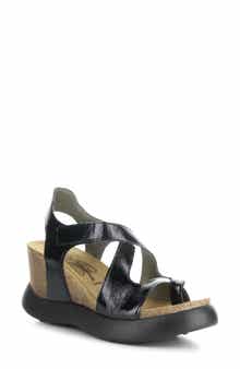 Fly London Gavi Ankle Strap Platform Wedge Sandal