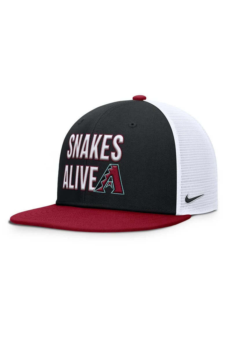 Men's Nike  Black Arizona Diamondbacks Pro Trucker Snapback Hat, Alternate, color, Black