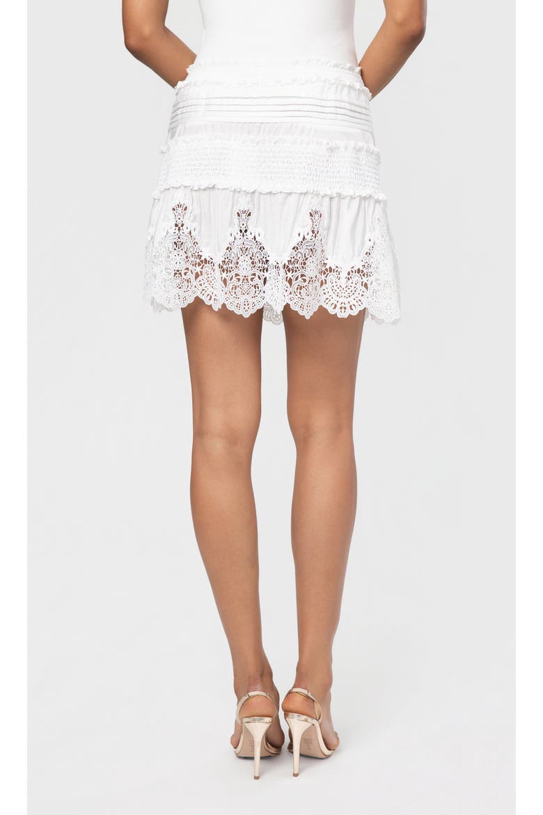 Ilsa Lace Combo Skirt, Alternate, color, White
