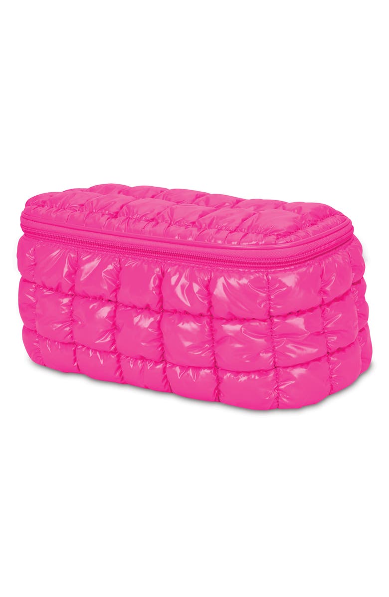 Iscream Kids' Shiny Puffer Cosmetics Case, Alternate, color, Pink