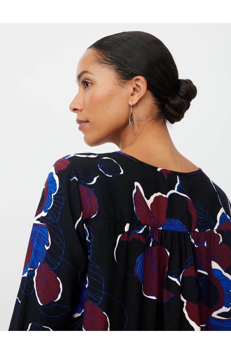 Masai Copenhagen Belsanu Round Neck Long Sleeve Blouse, Alternate, color, Tawny Port