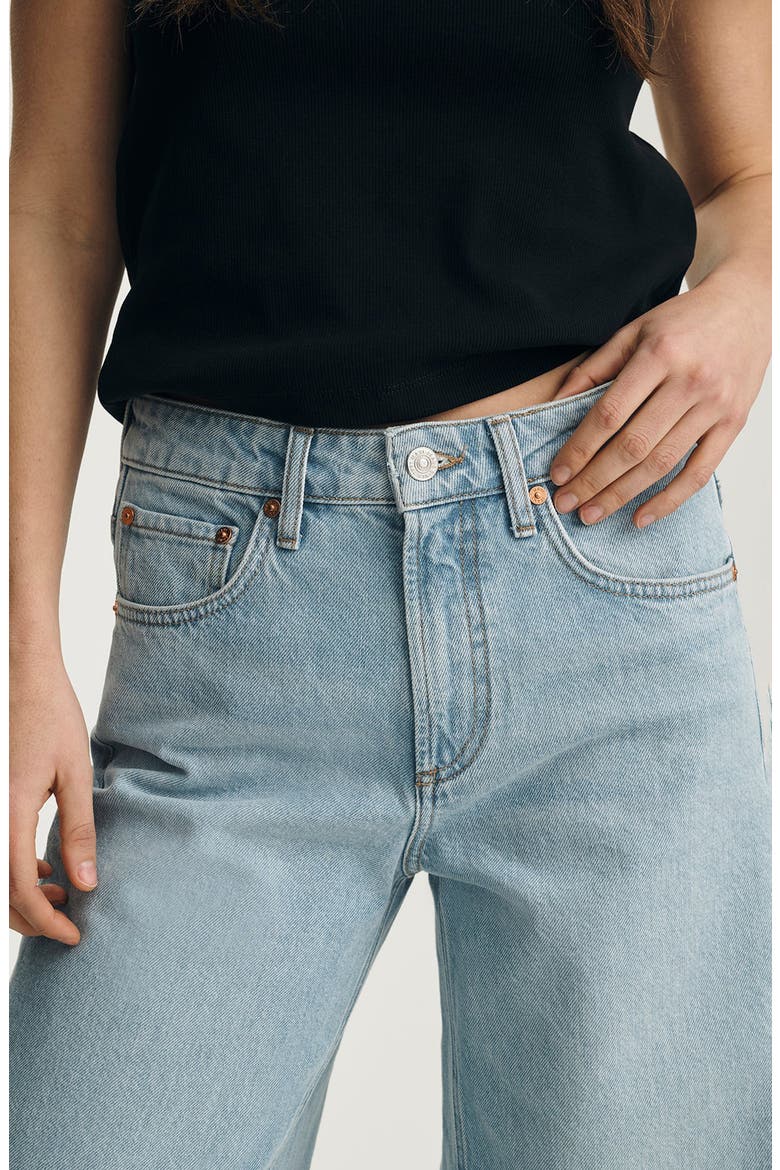 Siena High Waist Wide Leg Jeans, Alternate, color, LIGHT CLASSIC DENIM