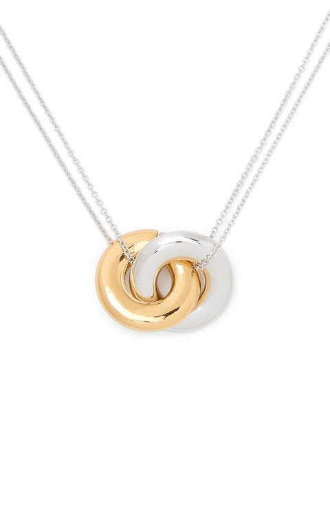 interlock pendant necklace