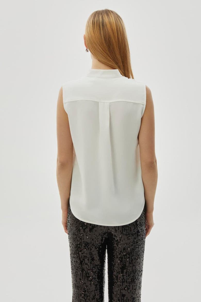 Brenda Sleeveless Blouse, Alternate, color, Ecru