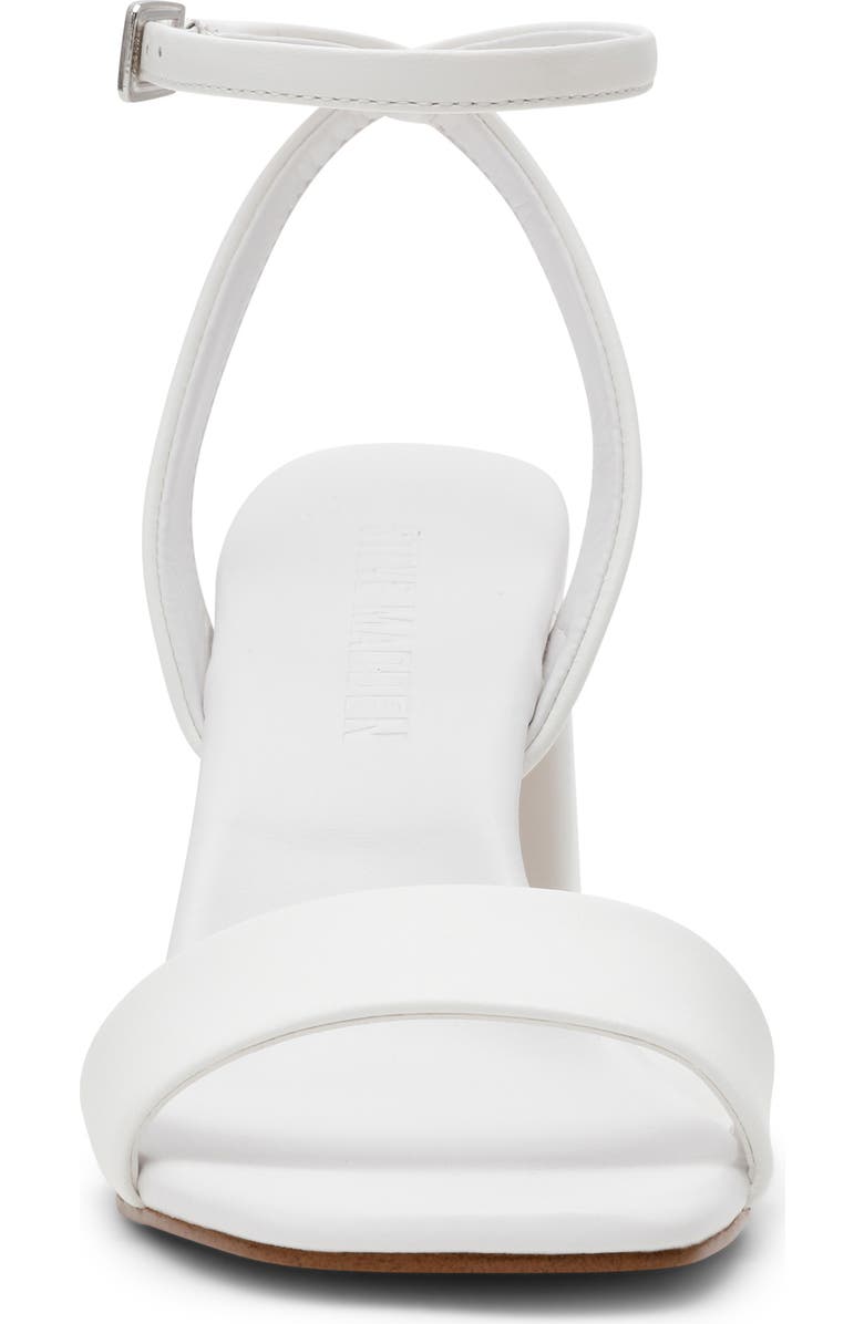 Steve Madden Messa Ankle Strap Sandal, Alternate, color, White Leather