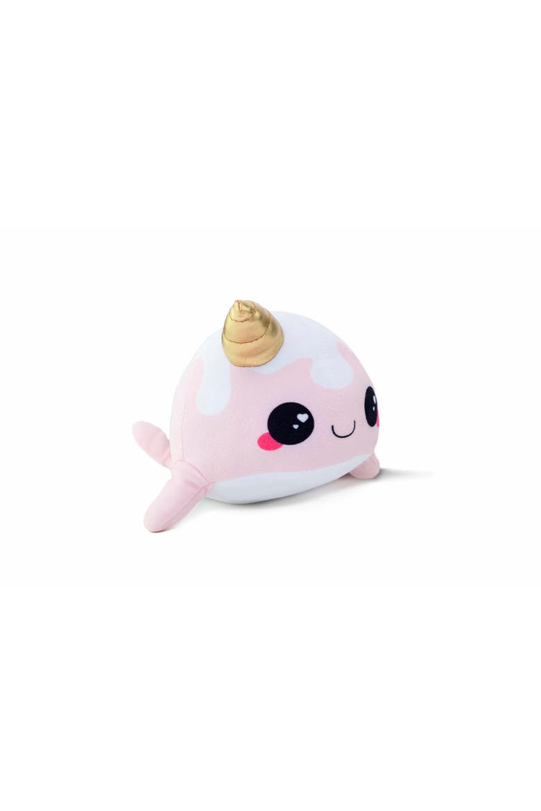 Glitter Galaxy 6-Inch Ice Cream Cone Horn Pink Narwhal Collectible Plush, Alternate, color, Pink