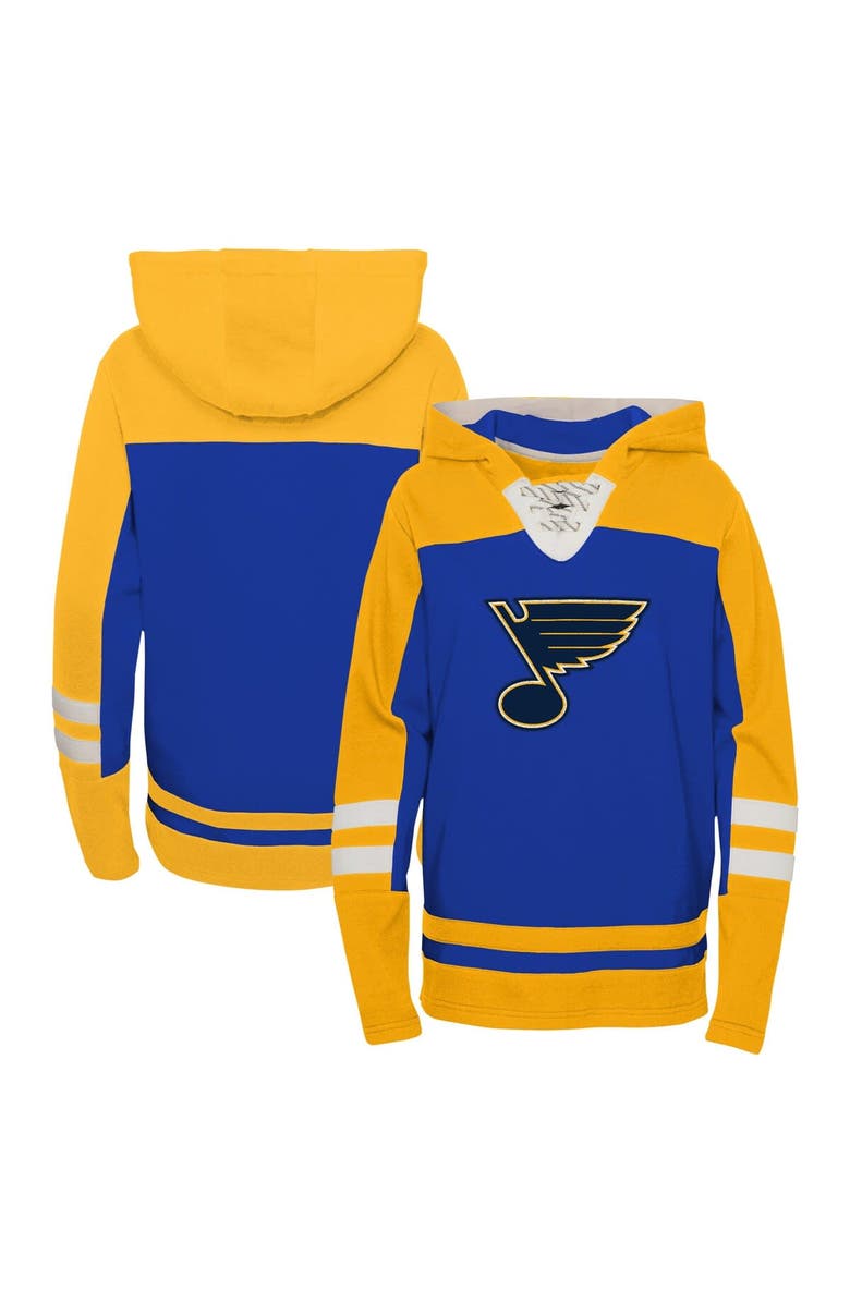 Outerstuff Youth Blue St. Louis Blues Ageless Revisited Lace-Up V-Neck Pullover Hoodie, Main, color, Blue