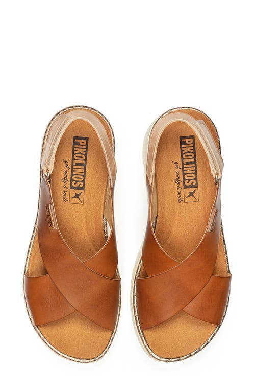 Pikolinos Gomera Wedge Sandal In Brandy