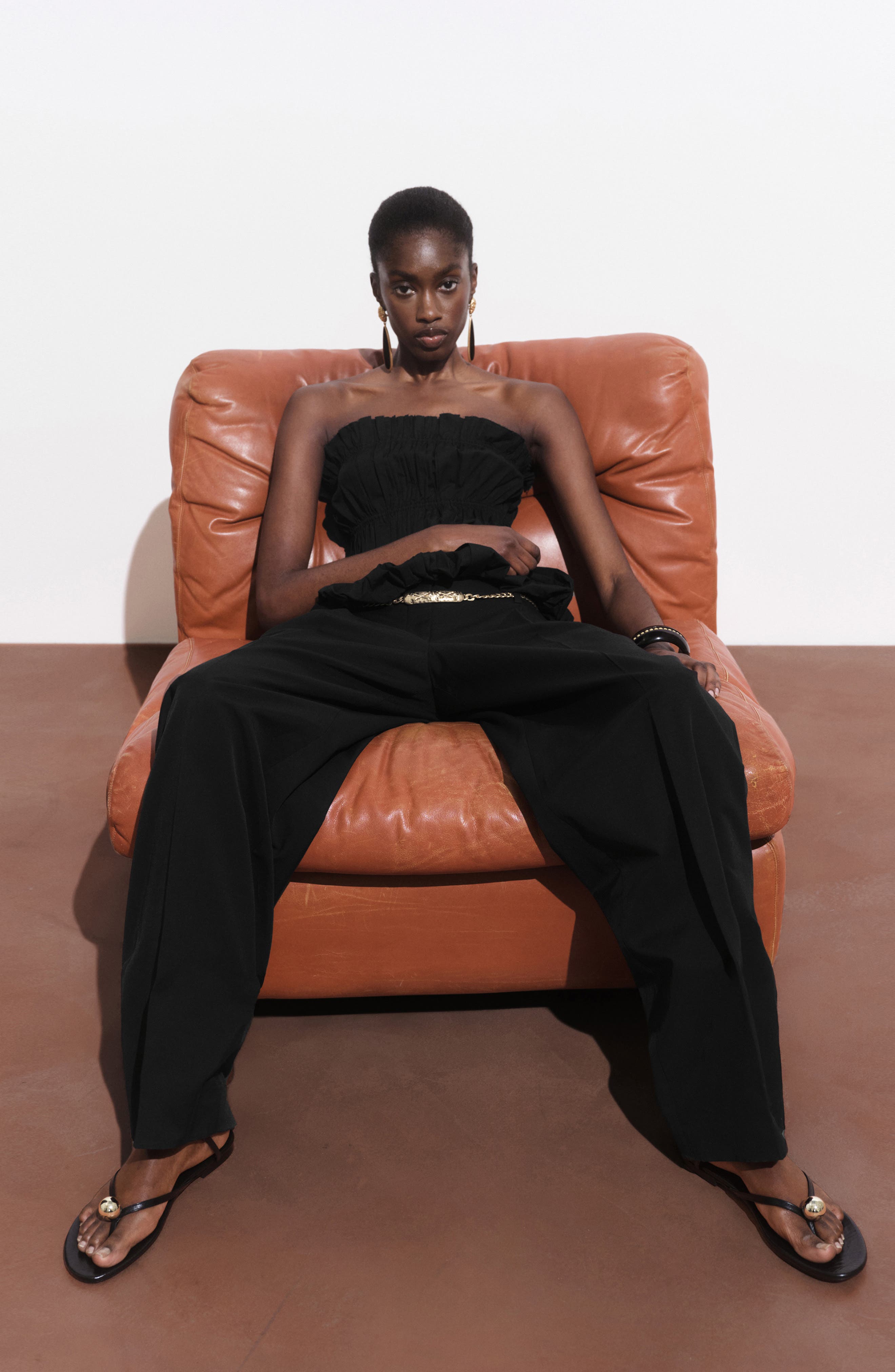 Pleated Wide Leg Pants - image 2
