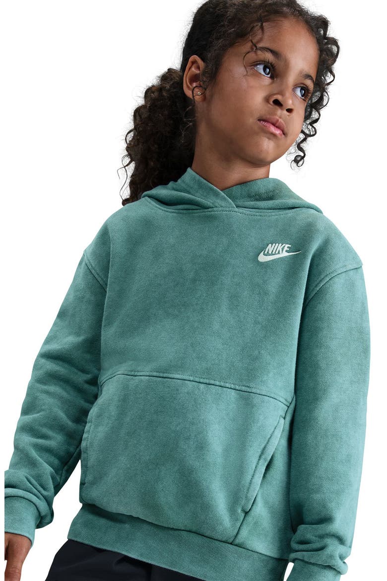 Kids' Cotton Blend Fleece Hoodie, Alternate, color, BICOASTAL/ WHITE