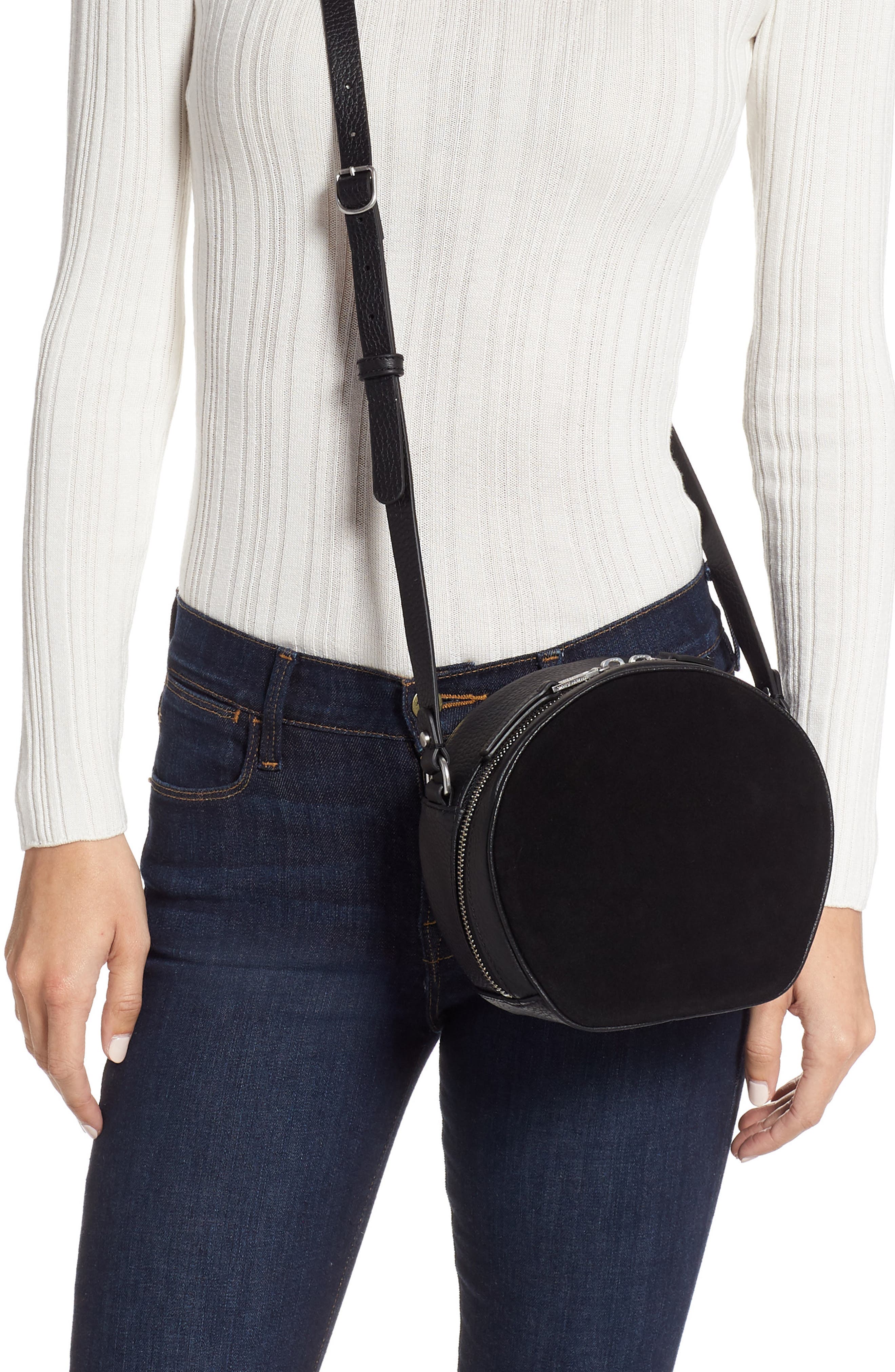Treasure & Bond Shelby Round Leather Crossbody Bag, Alternate, color, 