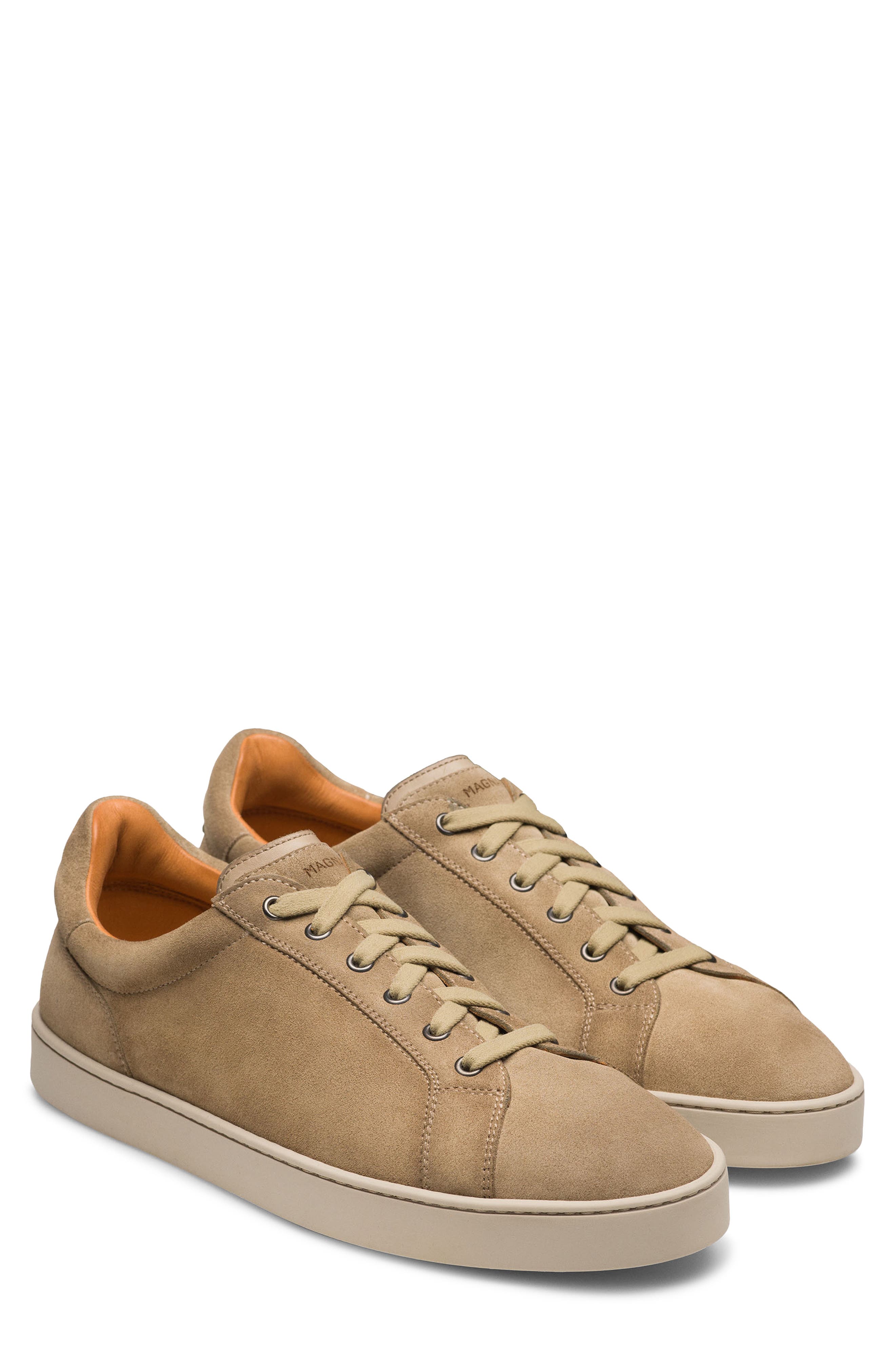 Magnanni Cote Low Top Sneaker, Main, color, Avena Suede