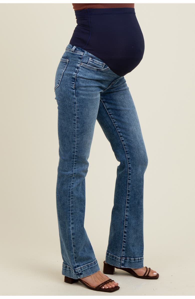 PinkBlush Wide Hem Maternity Bootcut Jeans, Alternate, color, 