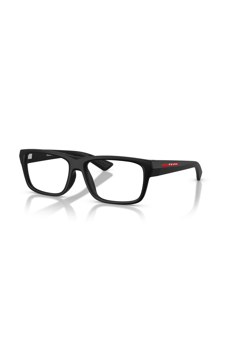 54mm Rectangle optical glasses, Main, color, Black
