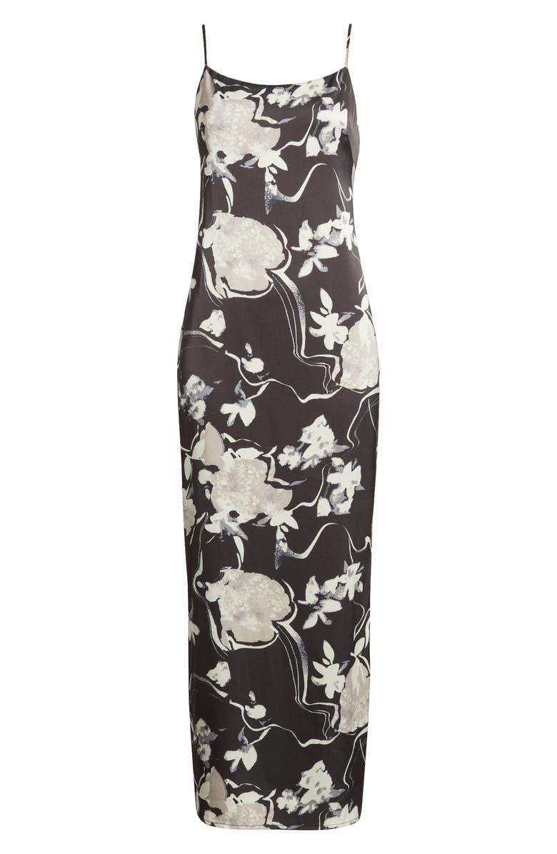 Sam Edelman Floral Scoop Neck Maxi Dress, Alternate, color, Black
