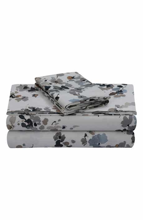 AZORES HOME Lisbon Printed 300 Count Cotton Sheet Set