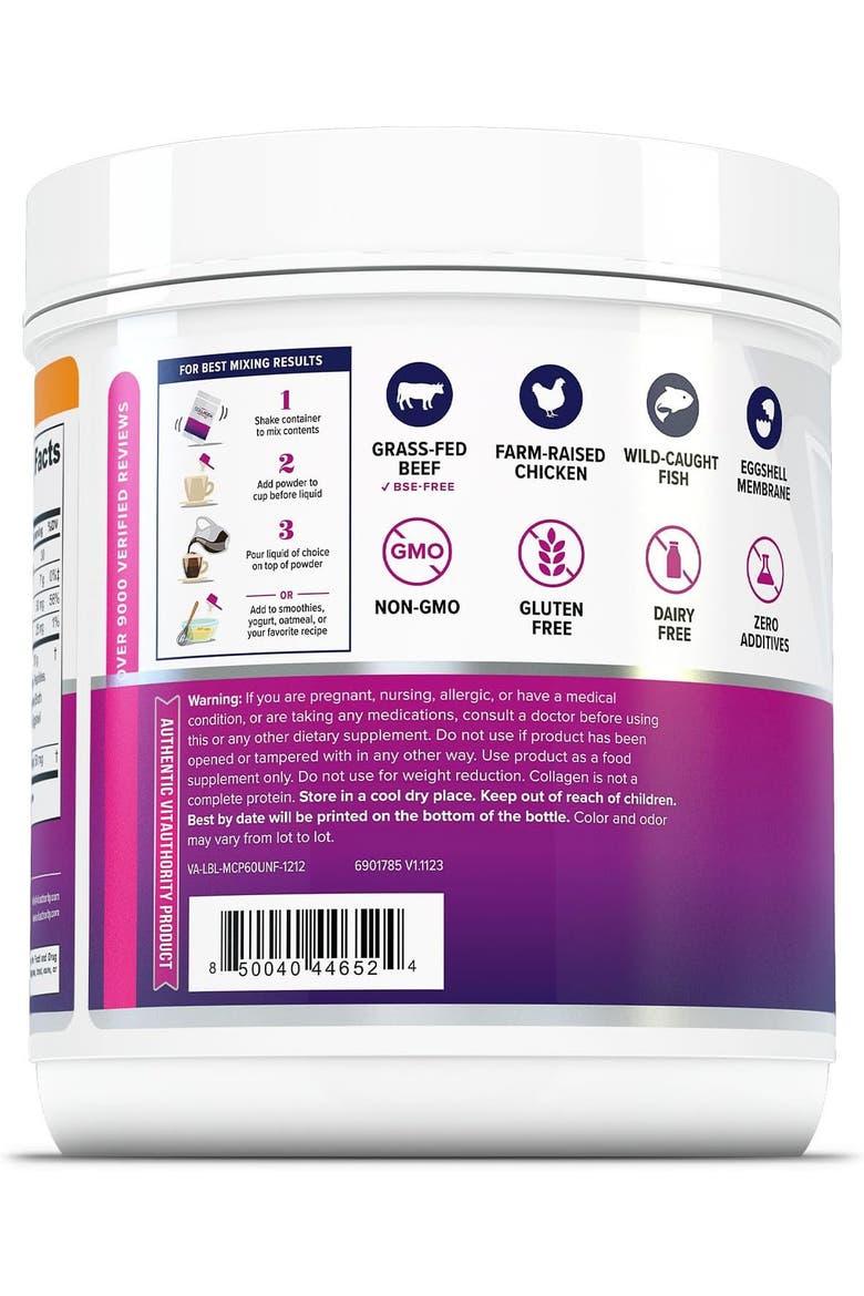 Multi Collagen Peptides Powder, Unflavored, 474gm, Alternate, color, No Color