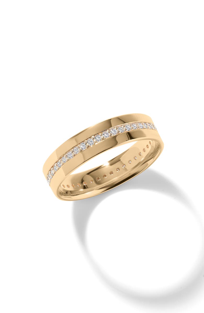 LANA Vanity 14K Gold Single Row Diamond Band Ring, Main, color, Yellow Gold