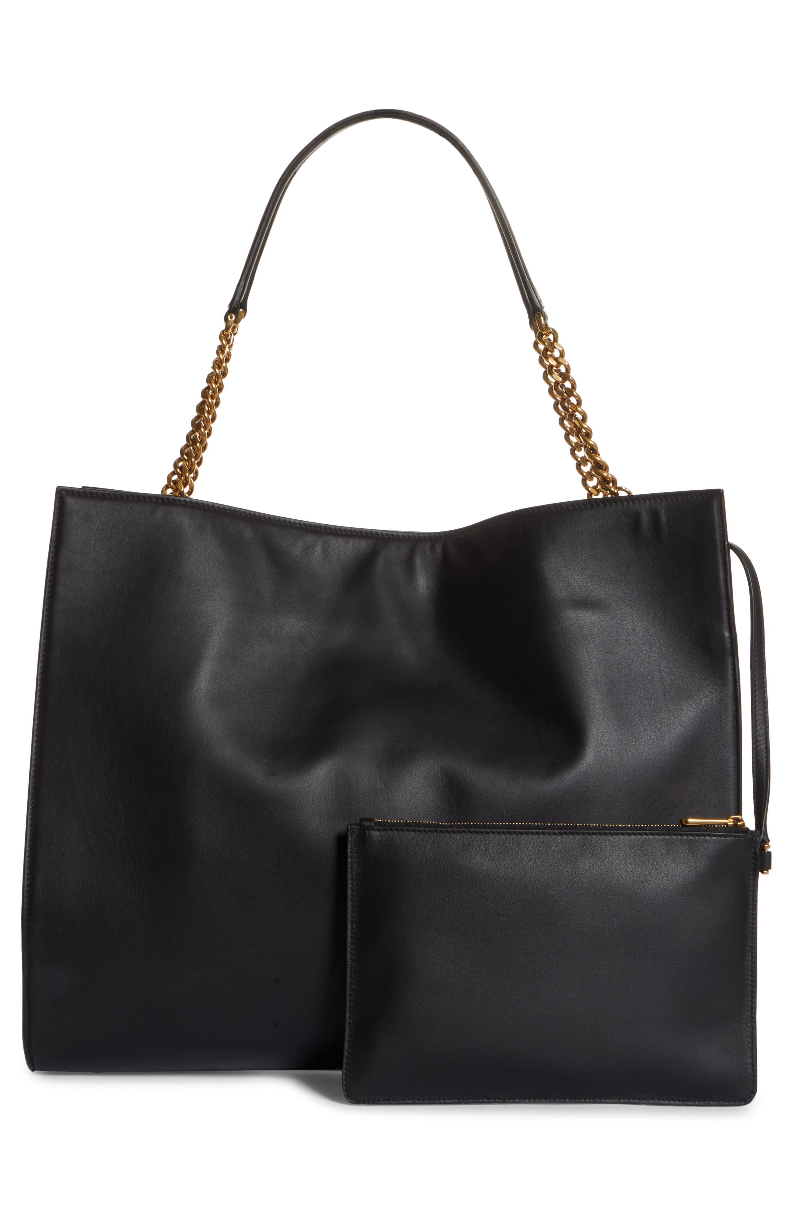 FERRAGAMO Salvatore Ferragamo Trifolio Gancio Leather Tote, Alternate, color, 