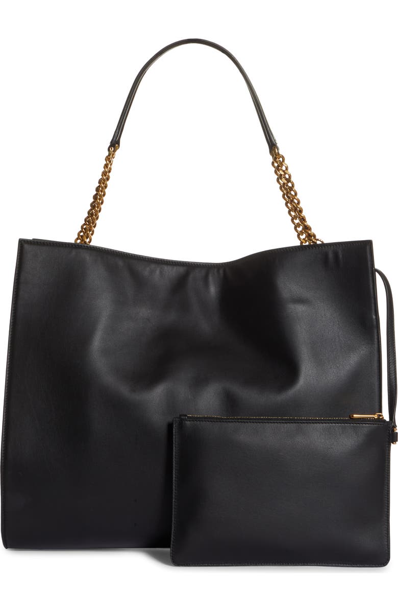 FERRAGAMO Salvatore Ferragamo Trifolio Gancio Leather Tote, Alternate, color,
