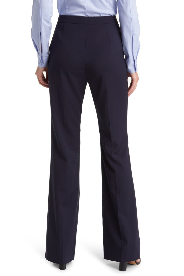 Tuleah Wool Flare Pants, Alternate, color, DK BU