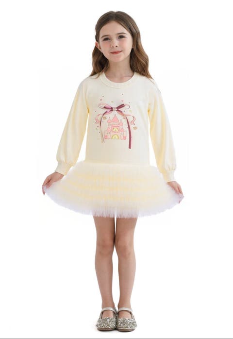 Ruffle Ribbon Dress (Toddler & Little Kid)