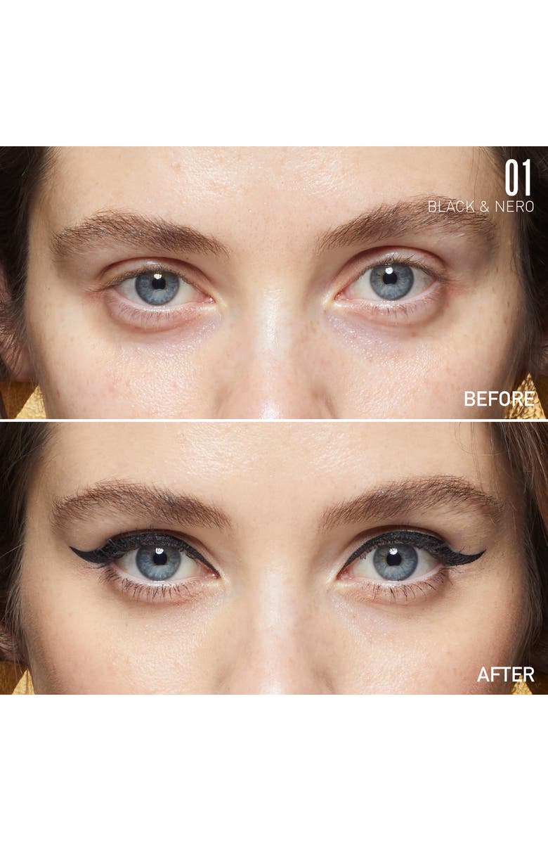 Valentino Twin Liner Gel & Liquid Eyeliner, Alternate, color, 01 Black / Nero