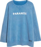 Undercover Parasite Distressed Cotton Sweatshirt