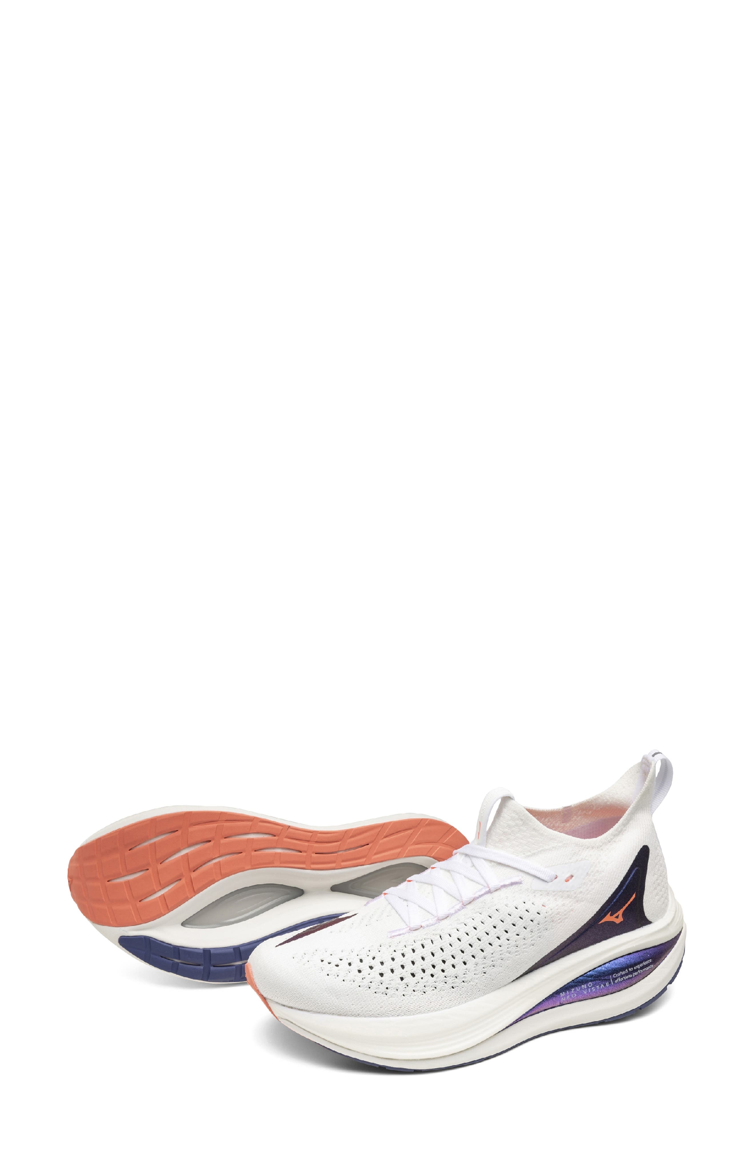 Neo Vista 2 Running Shoe, Alternate, color, WHITE-STRIKING CORAL