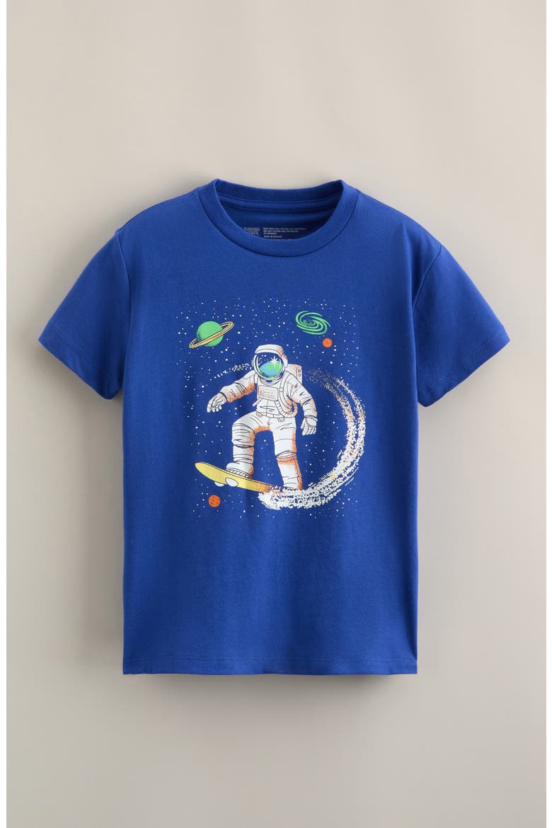 Kids' Graphic T-Shirt, Main, color, BLUE BEAUCOUP SPACE SURF