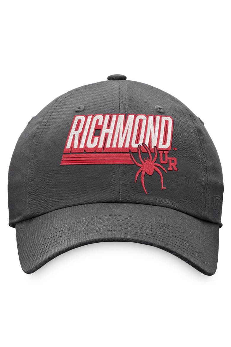 Men's Top of the World Charcoal Richmond Spiders Slice Adjustable Hat, Alternate, color, Charcoal