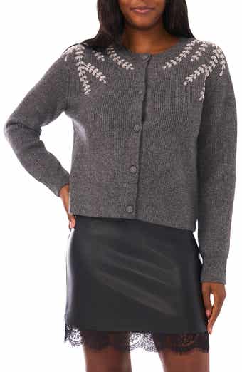 Vince Camuto Crystal Detail Cardigan