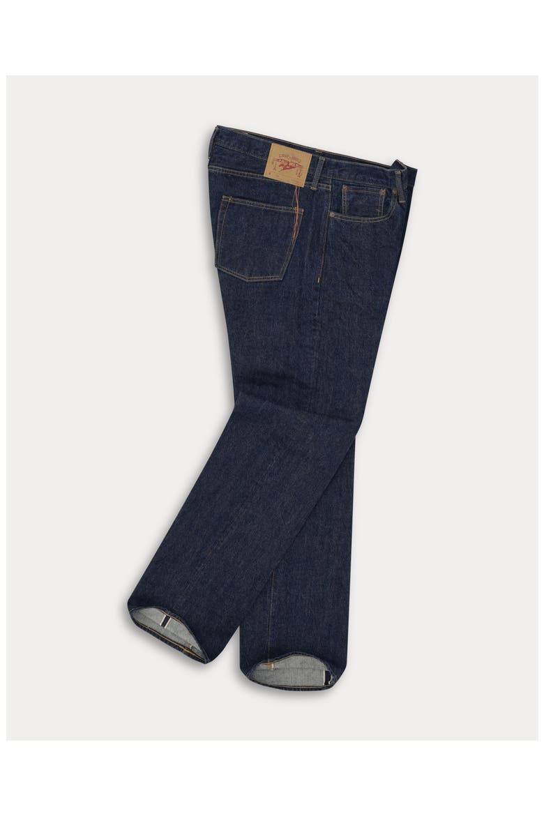 JohnJap Japan Selvedge 5 Pocket Regular Fit Denim Pants, Alternate, color, Indigo Rinse