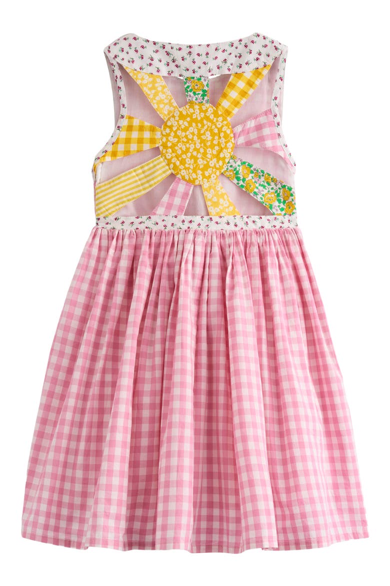 Kids' Harlow Gingham Strappy Cotton Sundress, Alternate, color, SPRING BLOSSOM GINGHAM SUNRAY