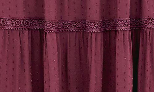 City Chic Brooklynn Tiered Maxi Dress In Burgundy
