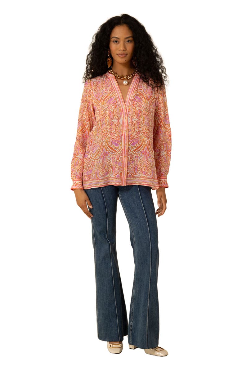 Hale Bob Yaretzi Silk Top, Alternate, color, 