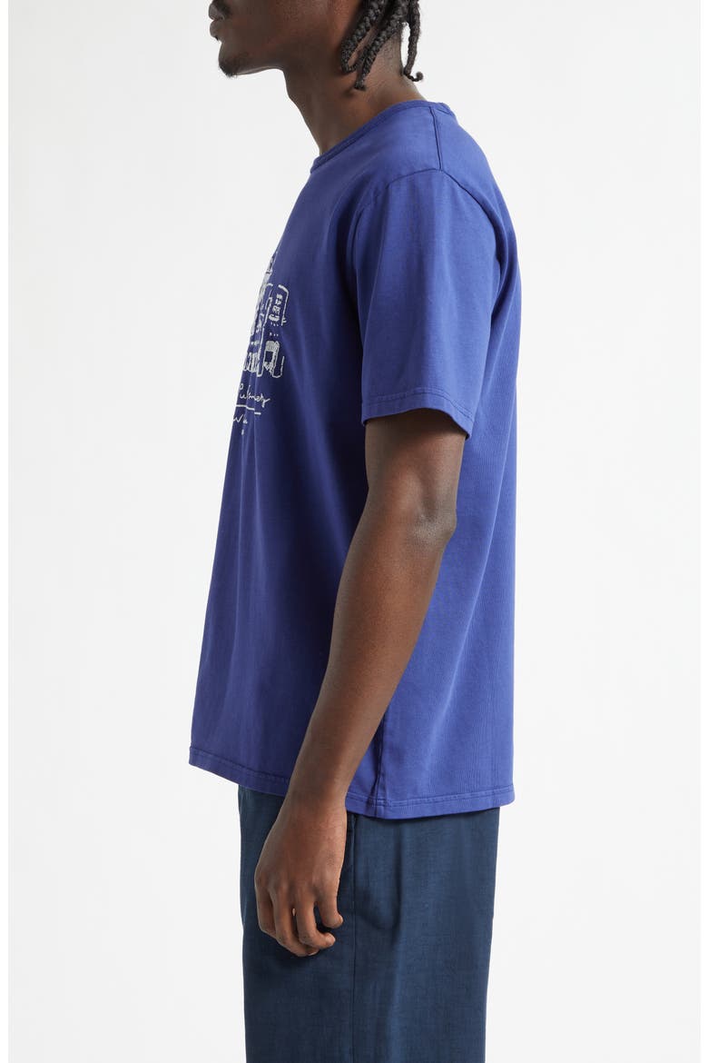 Public Chain Stitch Cotton T-Shirt, Alternate, color, BLUE