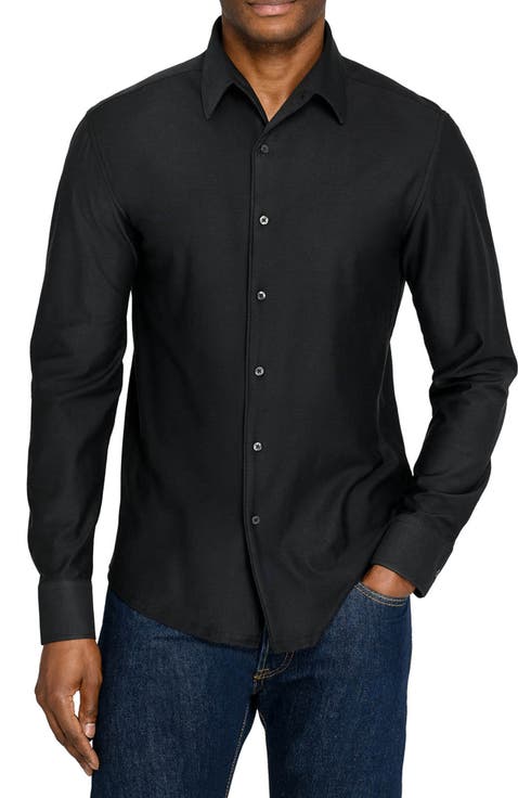 Solid Mapleton Luxe Cross Dyed Long Sleeve Shirt