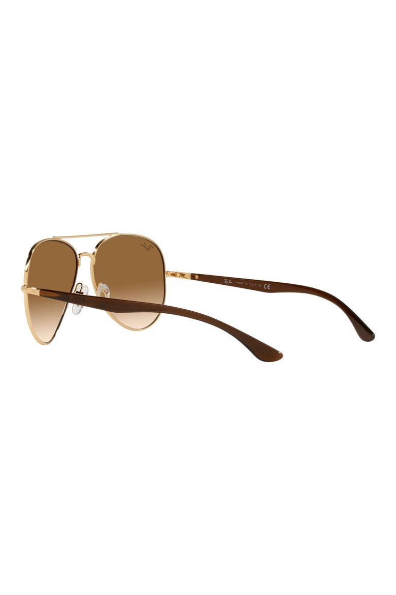 58mm Aviator Sunglasses, Alternate, color, ARISTA/ PINK GRADIENT BROWN