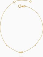 Oradina 14K Yellow Gold Flora Anklet