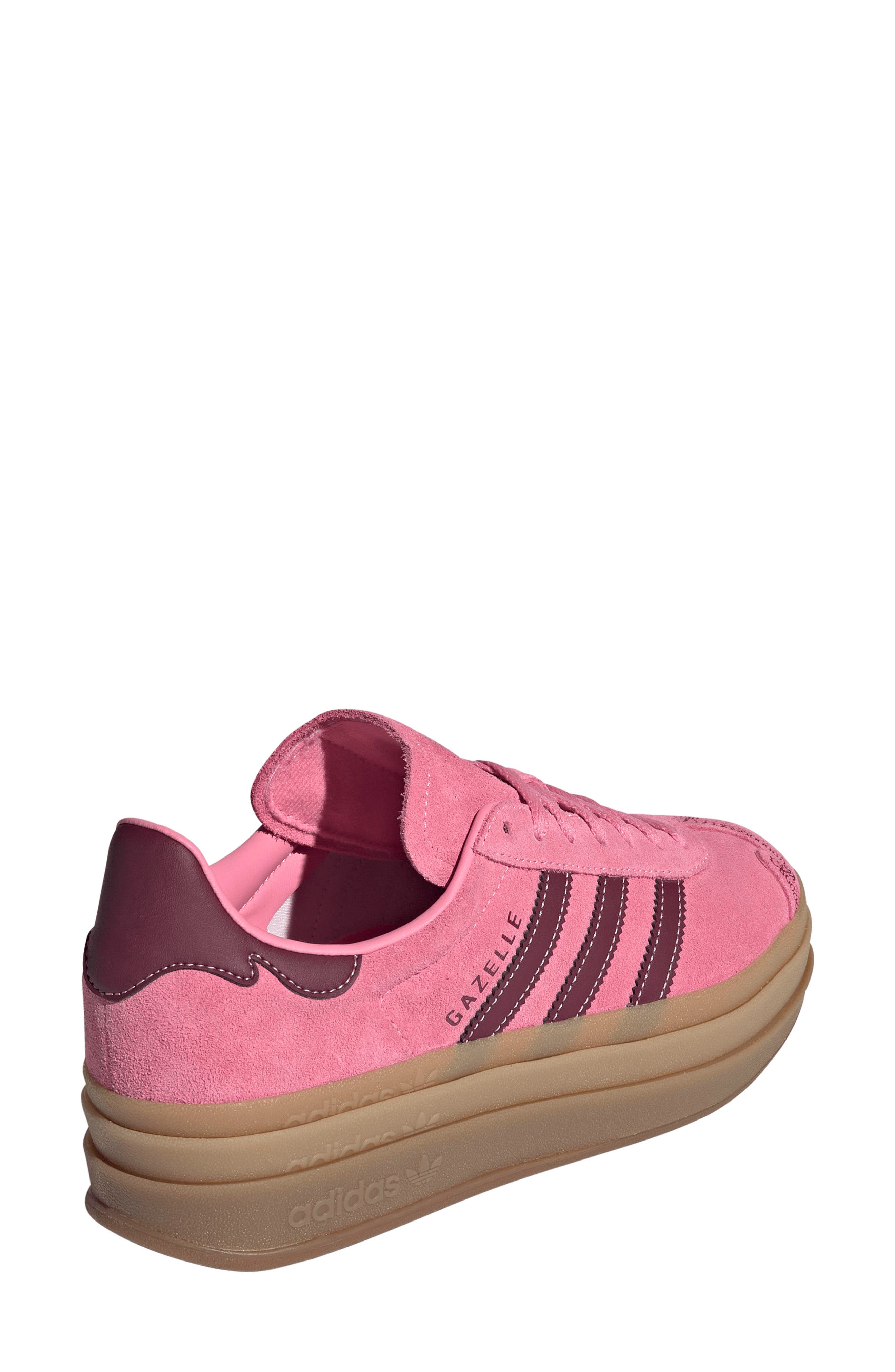 adidas Gazelle Bold Platform Sneaker, Alternate, color, Red/ Pink Spark/ Red