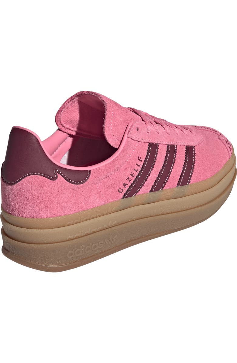 adidas Gazelle Bold Platform Sneaker, Alternate, color, Red/ Pink Spark/ Red