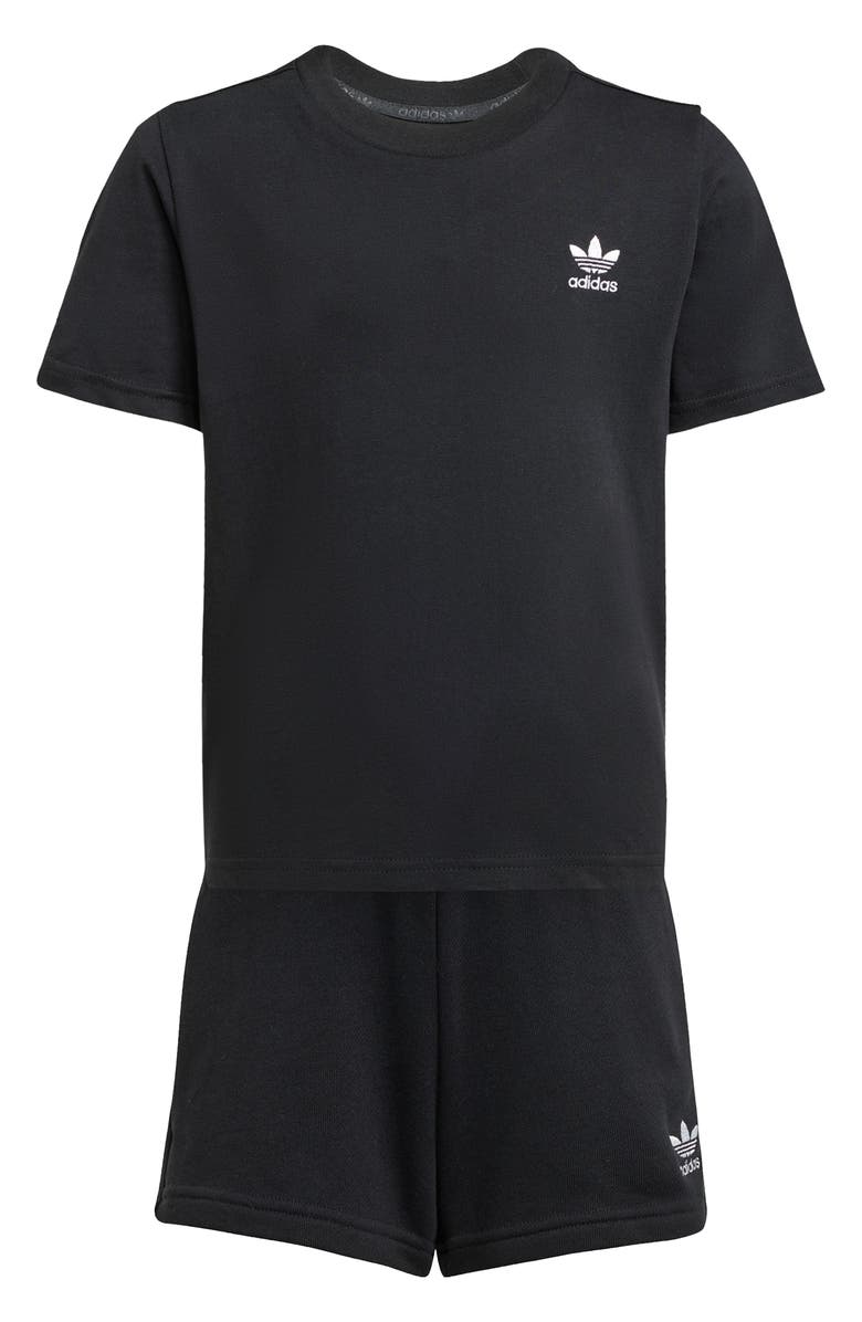 adidas Originals Kids' Trefoil T-Shirt & Shorts Set, Main, color,