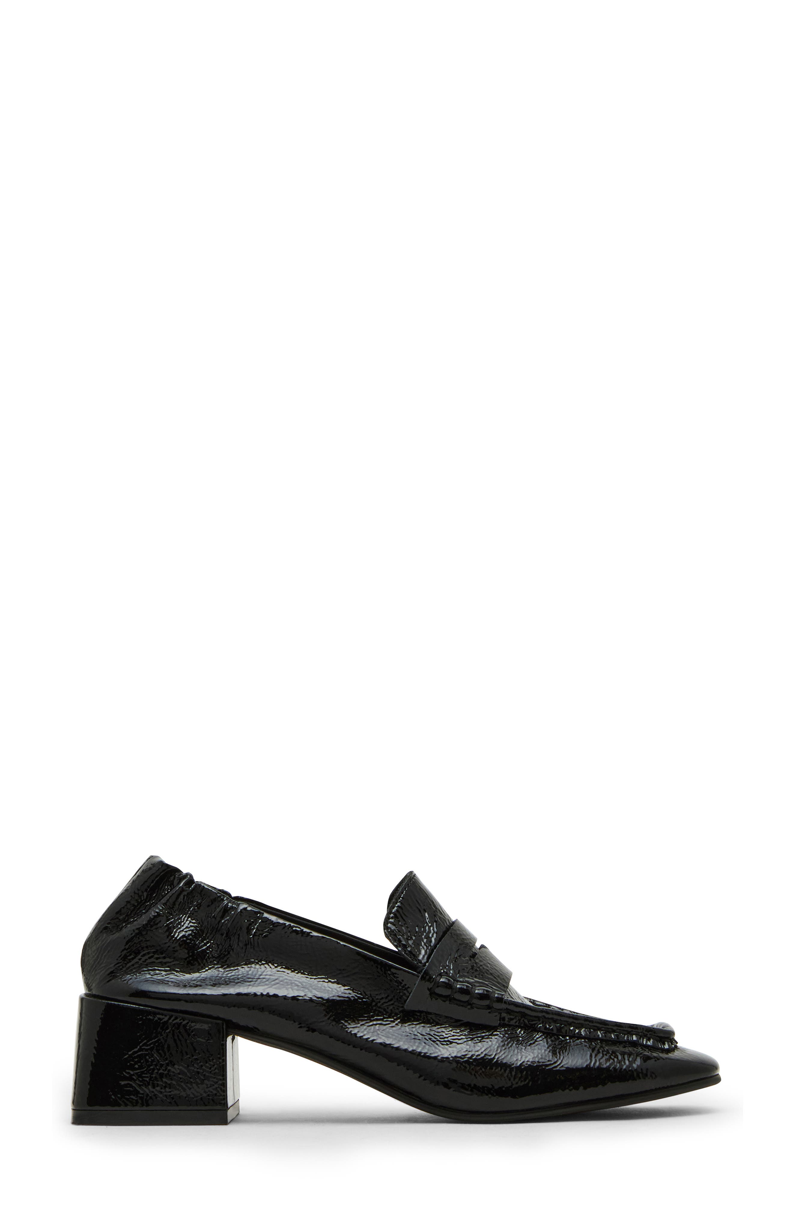 Steve Madden Estee Loafer, Alternate, color, Black Crinkle Patent