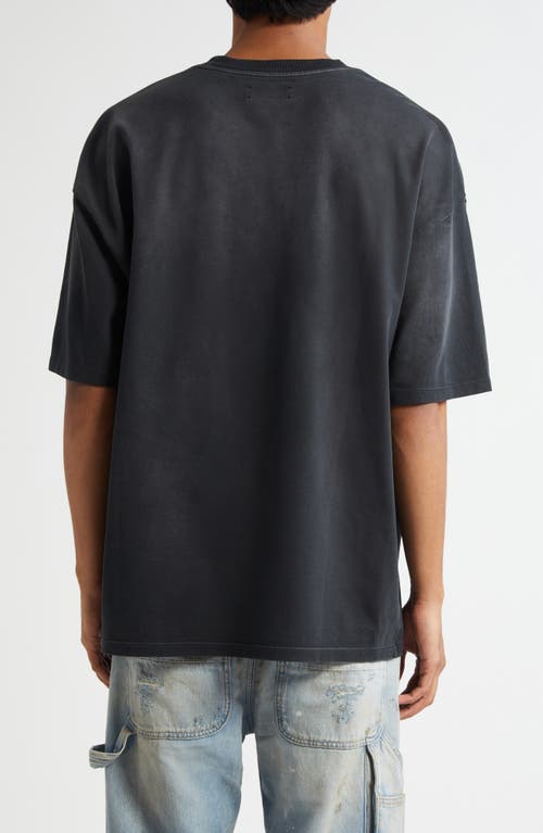 Amiri Mens Black Crystal-embellished Sinners Cotton-jersey T-shirt Xl In Black