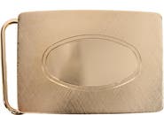 Trafalgar 30mm Oval Signet Brass Based Compression Belt Buckle